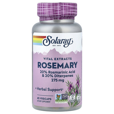 Product Image for Solaray, Vital Extracts, Rosemary, 45 VegCaps