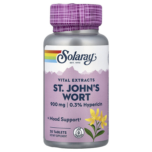 Solaray Vital Extracts, St. John's Wort, 900 mg, 30 Tablets