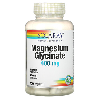 Solaray, Magnesium Glycinate, 100 mg, 120 VegCaps  