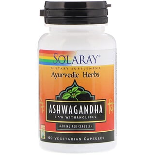 Solaray, Ashwagandha, 470 mg, 60 Vegetarische Kapseln