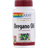 Oregano Oil, 70% Carvacrol, 60 Softgels - изображение