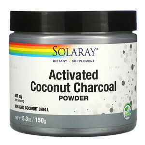 Отзывы о Соларай, Activated Coconut Charcoal Powder, 500 mg, 2.65 oz (75 g)