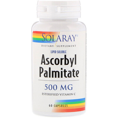 Solaray Аскорбилпальмитат, 500 мг, 60 капсул
