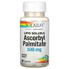 Solaray, 抗壞血酸棕櫚酸酯，脂溶性，500 毫克，60 粒膠囊