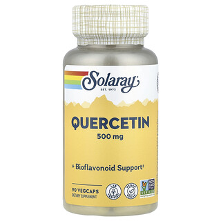 Solaray, Quercetina, 500 mg, 90 cápsulas vegetales