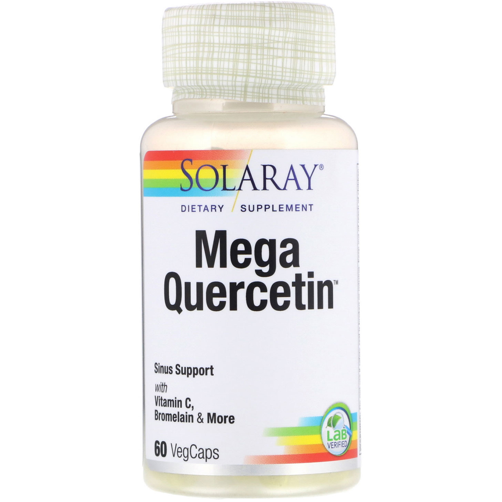 Solaray, Mega Quercetin, 60 식물성 캡슐