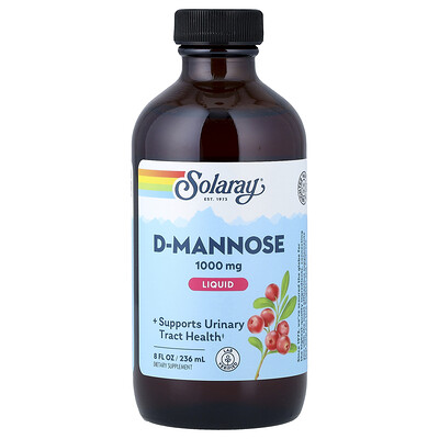 Product Image for Solaray, Liquid, D-Mannose, 8 fl oz (236 ml)