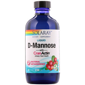 Соларай, Liquid D-Mannose with CranActin, 8 fl oz (236 ml) отзывы