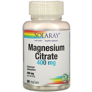 Отзывы о Соларай, Magnesium Citrate, 400 mg, 90 VegCaps