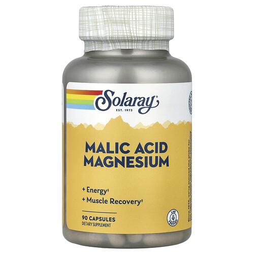 Solaray, Malic Acid Magnesium, 90 Capsules