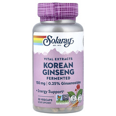 Vital Extracts, ферментований корейський женьшень, 150 мг, 30 капсул VegCap