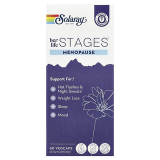 Solaray, Sus etapas de vida, Menopausia`` 60 cápsulas vegetales