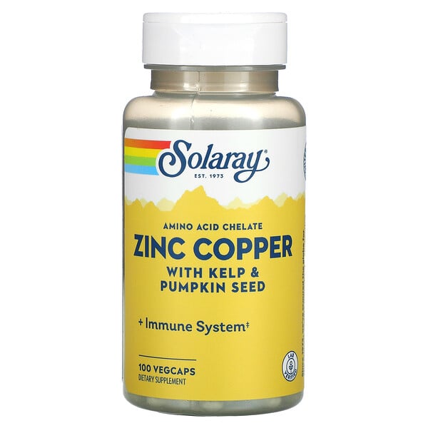 Zinc Copper with Kelp & Pumpkin Seed, 100 VegCaps