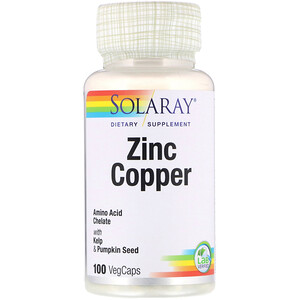 Отзывы о Соларай, Zinc Copper, 100 VegCaps