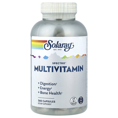 Solaray Spectro™ Multivitamin, Iron Free, 360 Capsules