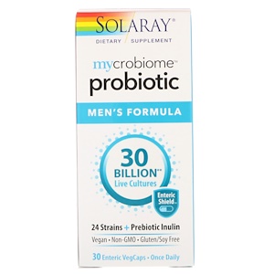Отзывы о Соларай, Mycrobiome Probiotic Men's Formula, 30 Billion, 30 Enteric VegCaps