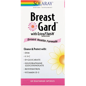 Отзывы о Соларай, BreastGard with EstroFlush, Breast Health Formula, 60 Vegetarian Capsules