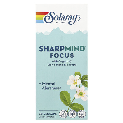 Product Image for Solaray, SharpMind Focus, 30 Vegcaps