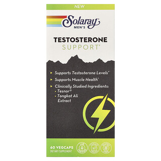Solaray, Refuerzo para la testosterona para hombres, 60 cápsulas vegetales