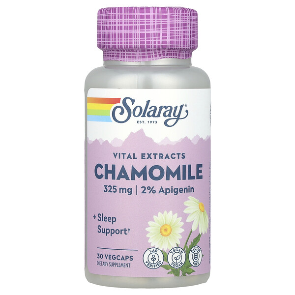Solaray Vital Extracts, Chamomile, 325 mg, 30 VegCaps
