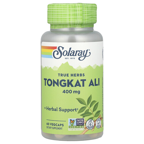 ソラレー Solaray, トンカットアリ、400mg、ベジカプセル60粒