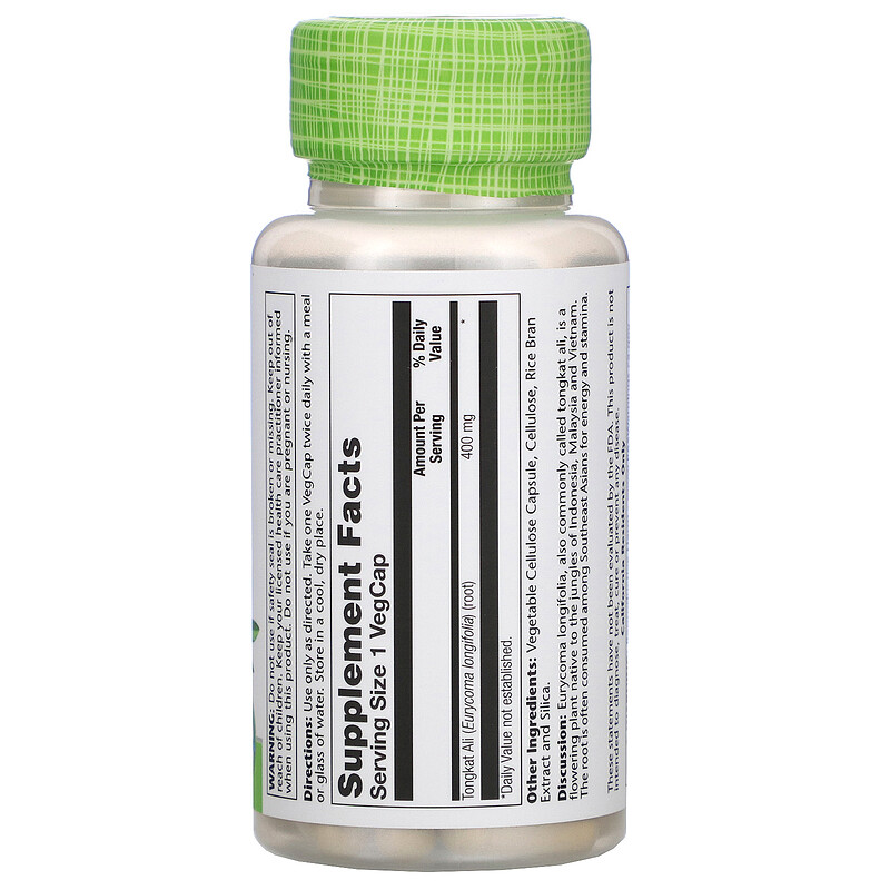 Solaray, Tongkat Ali, 400 mg, 60 VegCaps iHerb