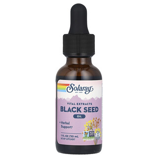 Solaray, Vital Extracts, Siyah Tohum Yağı, 1 fl oz (30 ml)
