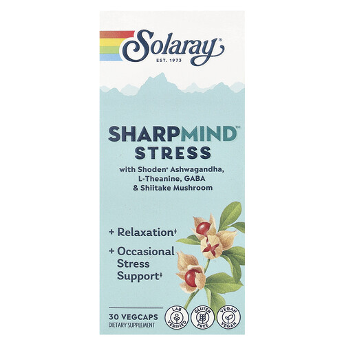 Solaray SharpMind™ Stress, 30 VegCaps