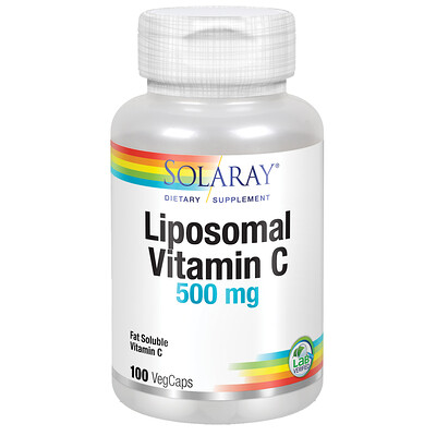 Solaray липосомальный витамин С, 500 мг, 100 растительных капсул