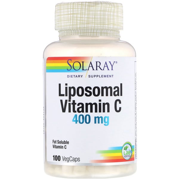 Solaray, Liposomal Vitamin C, 400 mg, 100 VegCaps
