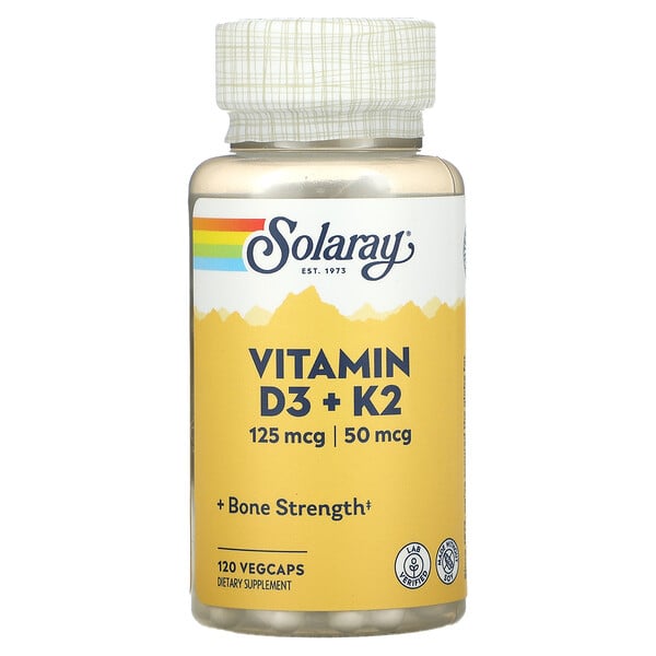 Vitamin D3 + K2, 120 VegCaps