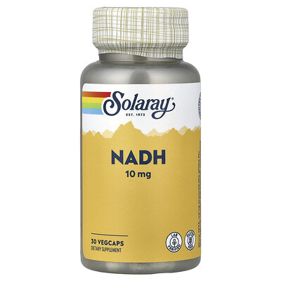 Product Image for Solaray, NADH, 10 mg, 30 VegCaps