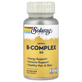 Solaray, Metil B-Complex 50, 60 capsule vegetale