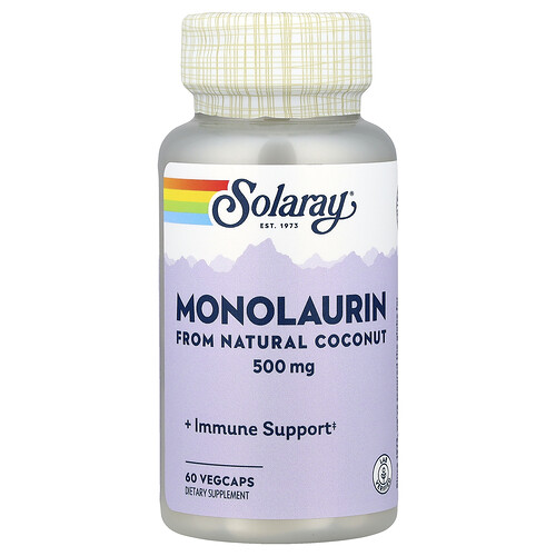 Solaray Monolaurin, 500 mg, 60 VegCaps