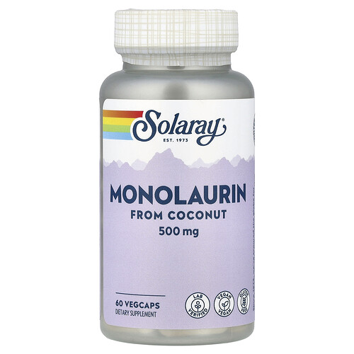 Solaray, Monolaurin, 500 mg, 60 VegCaps