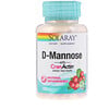 Solaray, D-манноза, с CranActin, 120 вегетарианских капсул