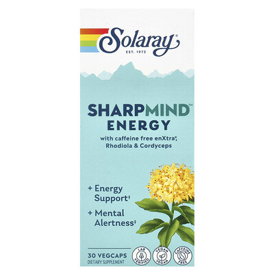 Product Image for Solaray, SharpMind Energy, 30 Vegcaps