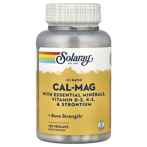 Solaray 2:1 Ratio Cal-Mag, 120 VegCaps