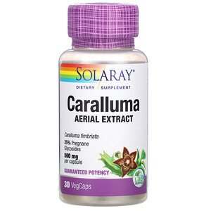 Отзывы о Соларай, Caralluma Aerial Extract, 500 mg, 30 VegCaps