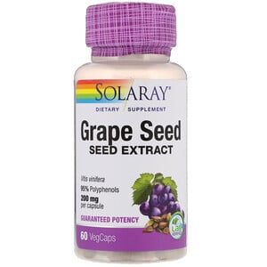 Отзывы о Соларай, Grape Seed Extract, 200 mg, 60 Vegetarian Capsules