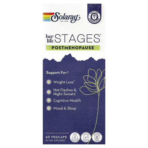 Solaray, Her Life Stages™, Postmenopause, 60 VegCaps