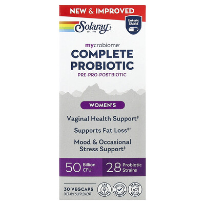 Product Image for Solaray, Mycrobiome , Complete Probiotic, Women's, 30 VegCaps