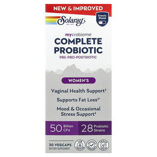 سولاراي‏, Mycrobiome® ، بروبيوتيك كامل ، للنساء ، 30 كبسولة نباتية