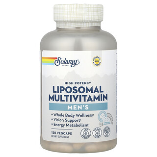 Solaray, Suplemento multivitamínico liposomal para hombres, 120 cápsulas vegetales