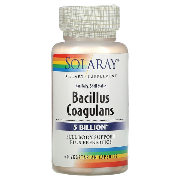Solaray, Bacillus Coagulans, 2.5 Billion,  60 Vegetarian Capsules