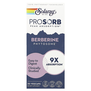 Solaray, Fitosoma de berberina, 550 mg, 30 cápsulas vegetales