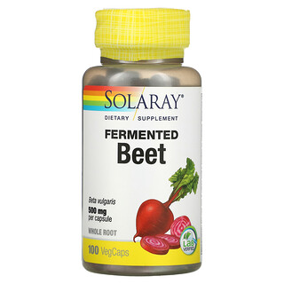 Solaray, Fermented Beet, 500 mg, 100 VegCaps