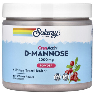 Solaray, D-manosa con CranActin en polvo, 2000 mg, 226 g (8 oz)