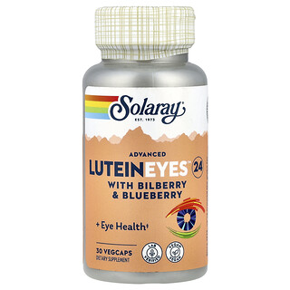 Solaray, Luteína avanzada para los ojos 24, 24 mg, 30 cápsulas vegetales