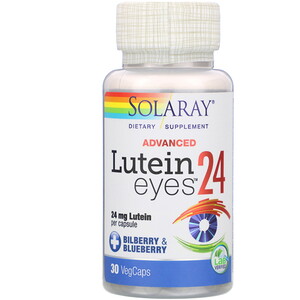 Отзывы о Соларай, Advanced Lutein Eyes 24 , 24 mg, 30 VegCaps